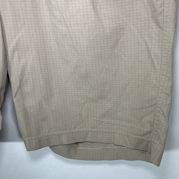 Lululemon Chino Shorts Mens Size 32 Tan Khaki 5 Pocket Performance 10” Inseam - Picture 5 of 14